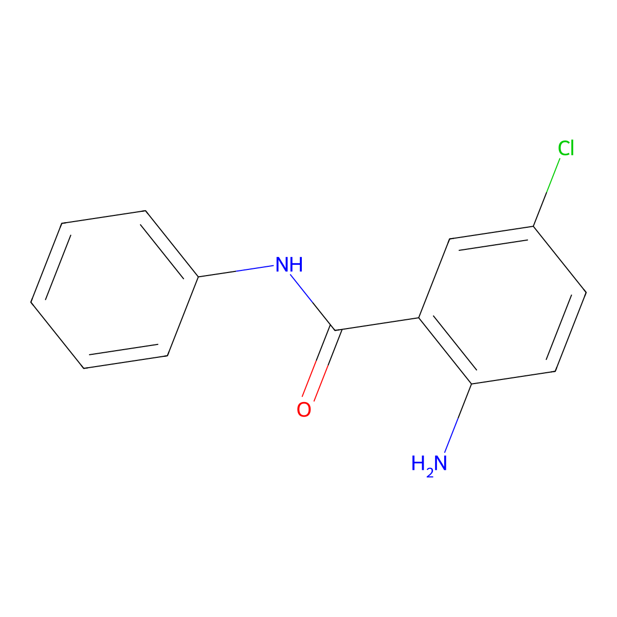 Benzanilide, 2-amino-5-chloro- molecular structure, CAS 15949-49-2