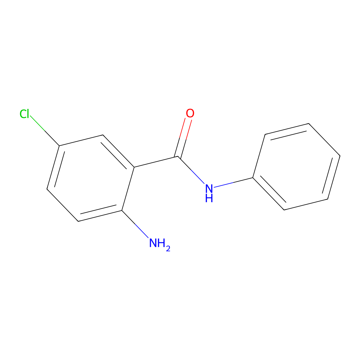 Benzanilide, 2-amino-5-chloro- molecular structure, CAS 15949-49-2