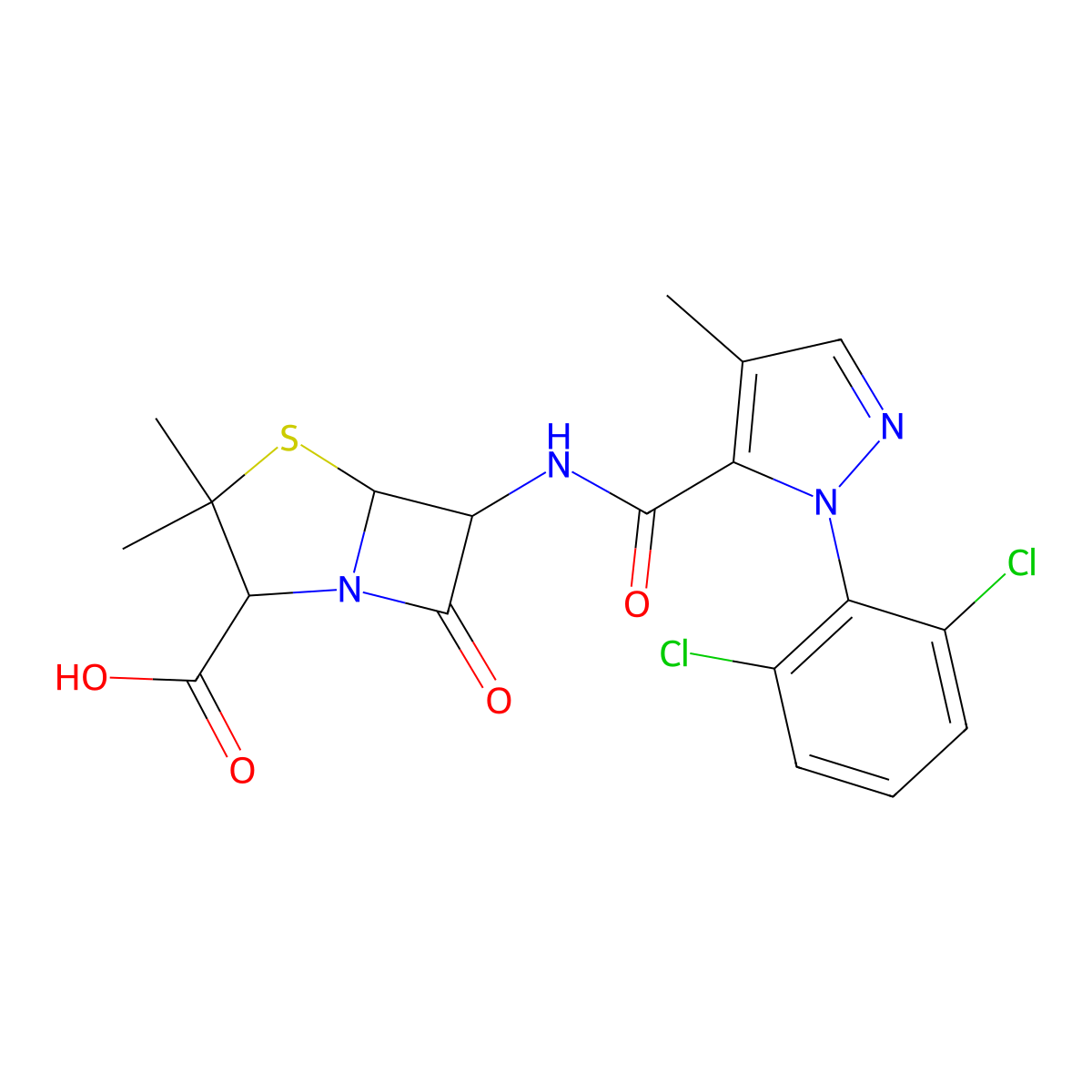 Prazocillin molecular structure, CAS 15949-72-1
