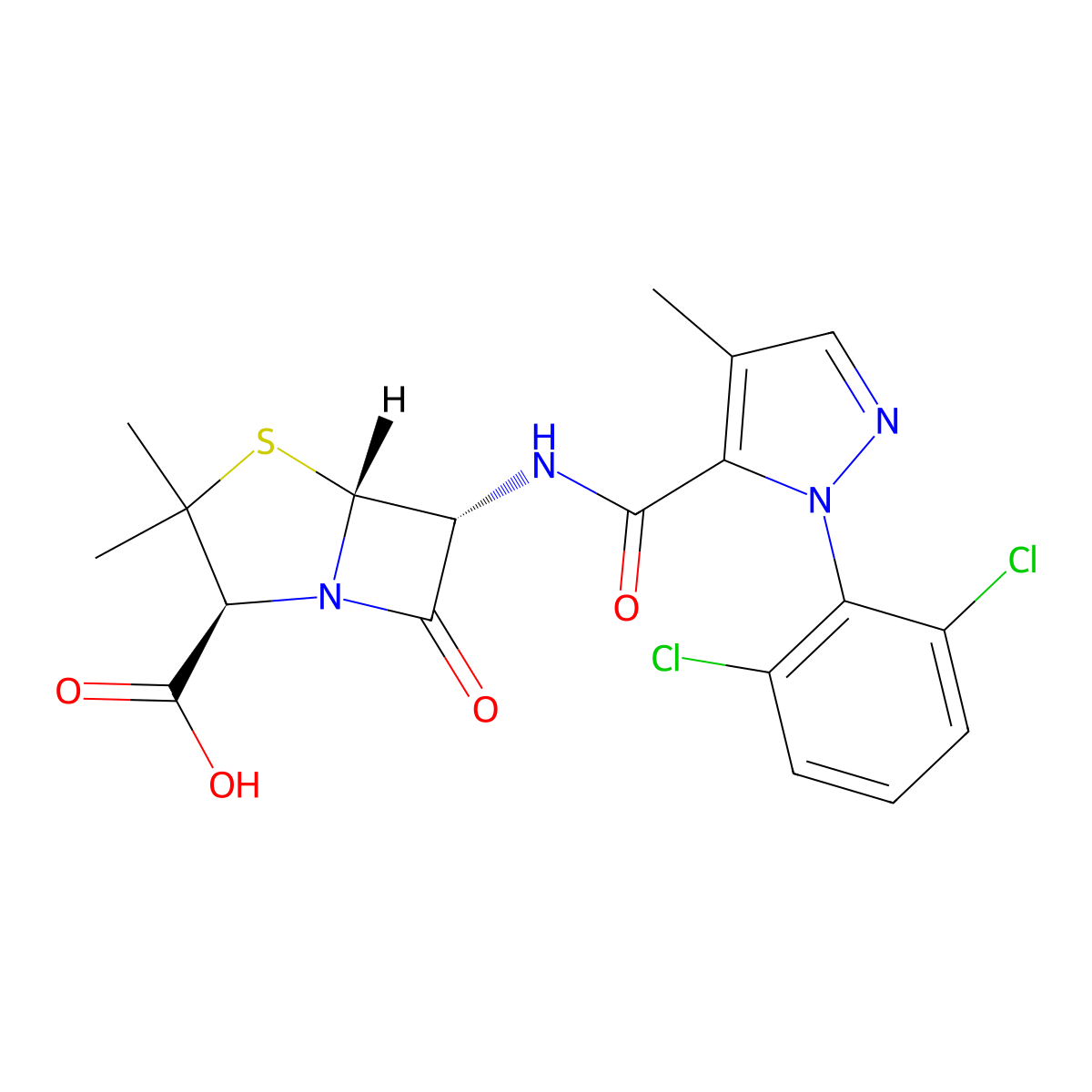 Prazocillin molecular structure, CAS 15949-72-1