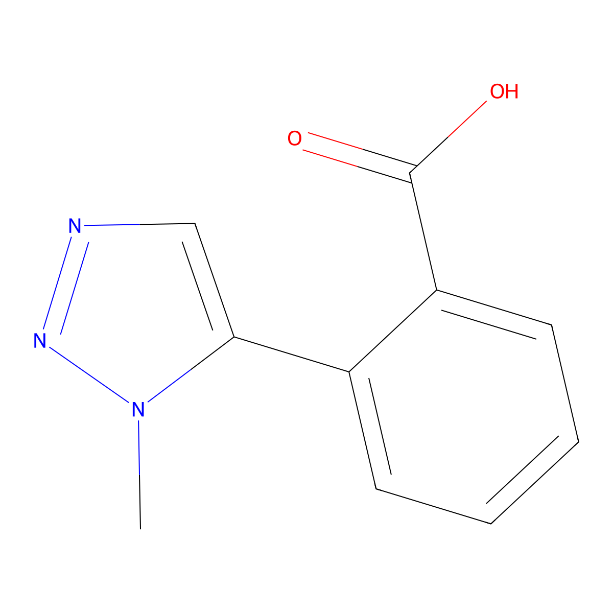 2-(1-Methyl-1H-1,2,3-triazol-5-yl)benzoic acid molecular structure, CAS 1594921-34-2