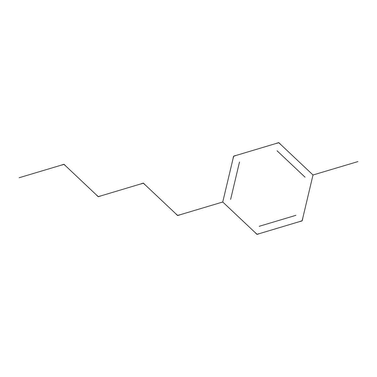 1-Methyl-4-pentylbenzene molecular structure, CAS 1595-09-1