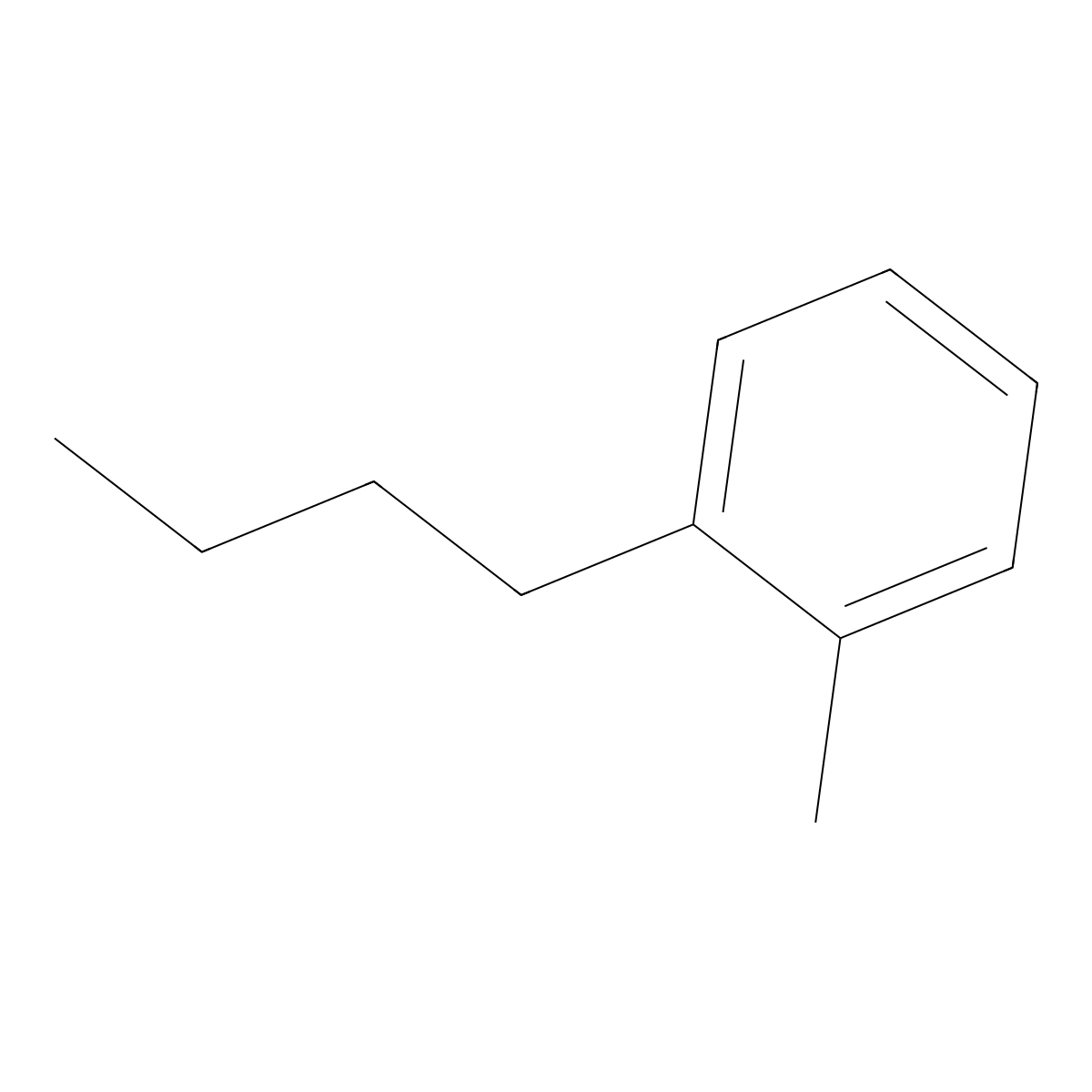 1-Butyl-2-methylbenzene molecular structure, CAS 1595-11-5