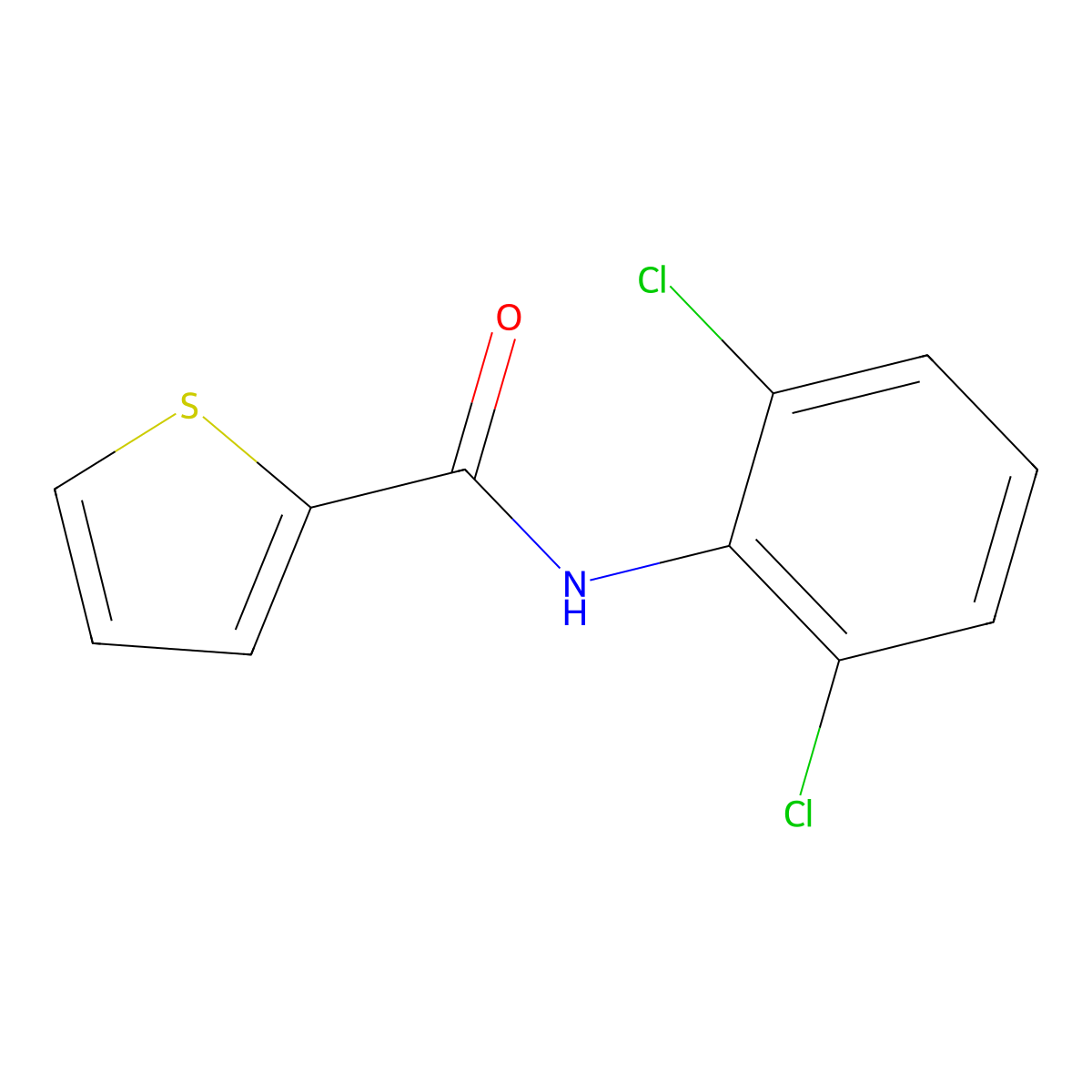 N-(2,6-dichlorophenyl)thiophene-2-carboxamide molecular structure, CAS 15950-36-4