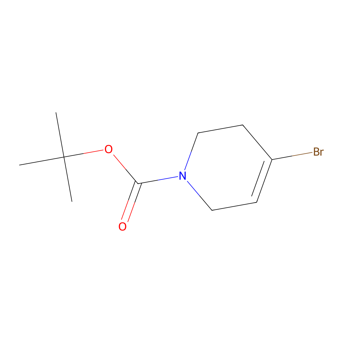 tert-Butyl 4-bromo-5,6-dihydropyridine-1(2H)-carboxylate molecular structure, CAS 159503-91-0