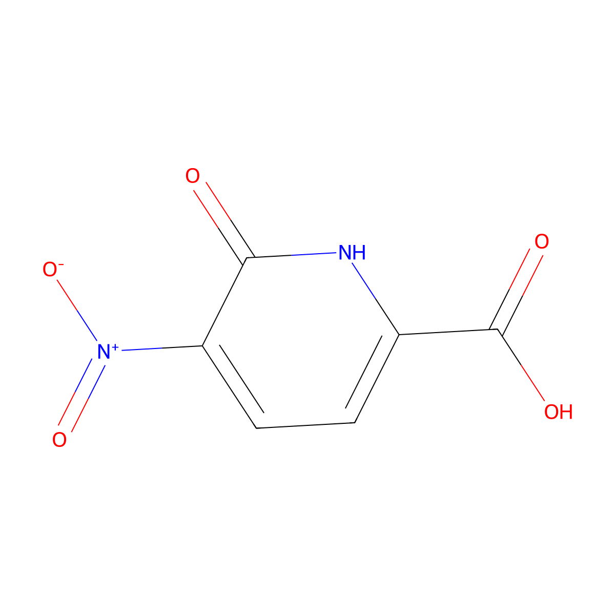 6-Hydroxy-5-nitropicolinic acid molecular structure, CAS 1595036-59-1