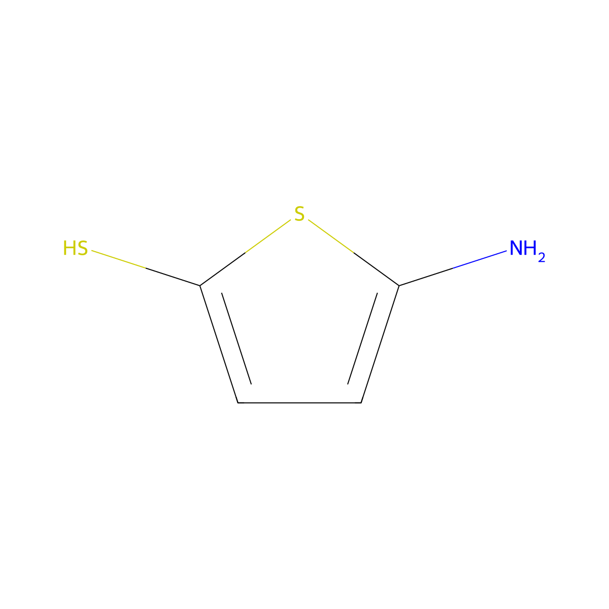 5-Aminothiophene-2-thiol molecular structure, CAS 159504-43-5