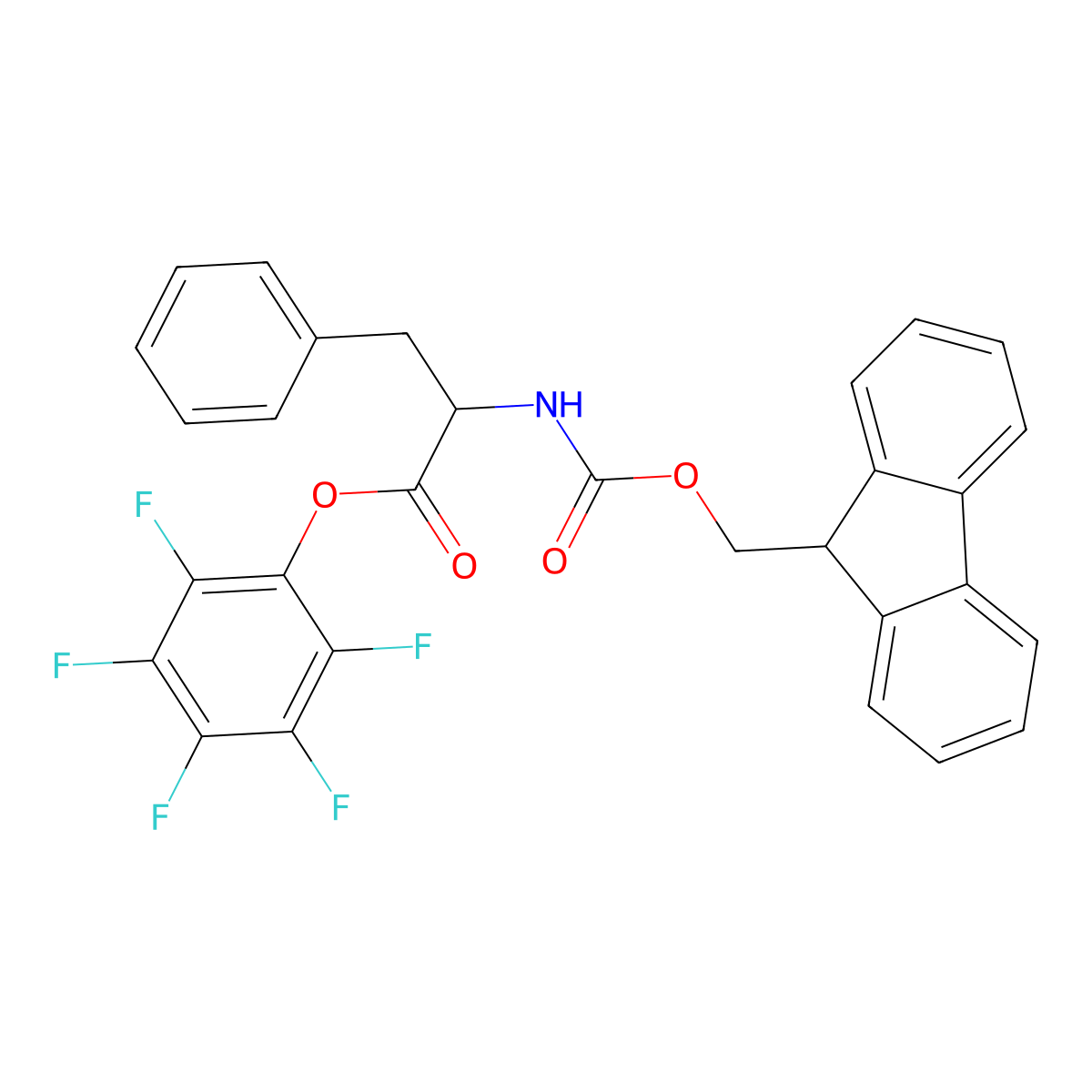 Fmoc-D-Phe-OPfp molecular structure, CAS 159505-85-8