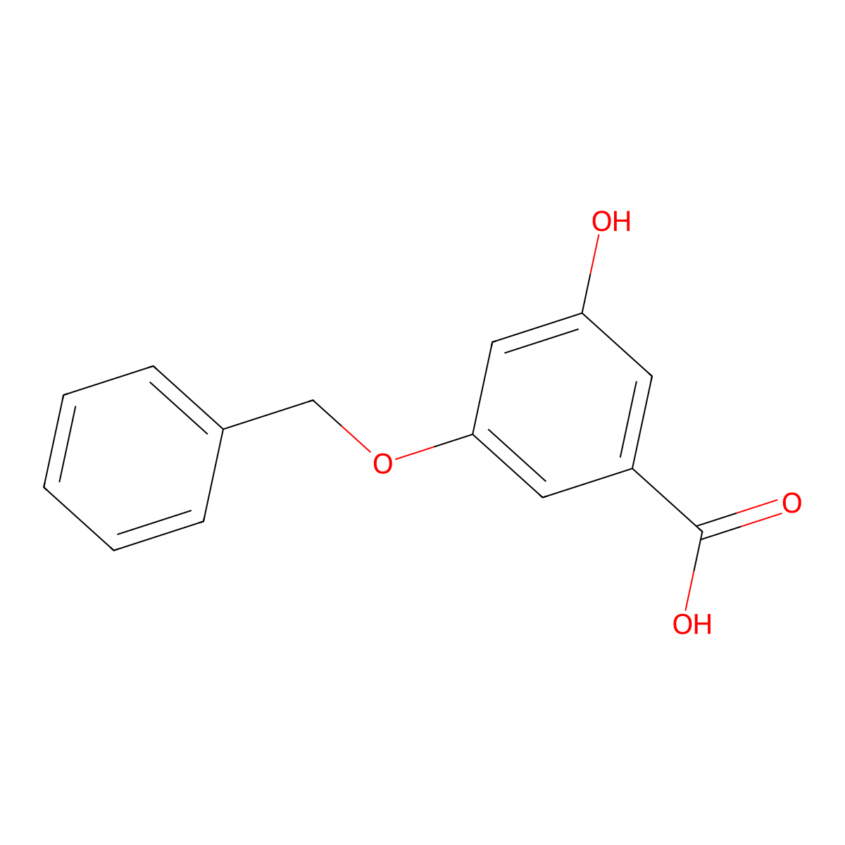 3-(Benzyloxy)-5-hydroxybenzoic acid molecular structure, CAS 159506-17-9