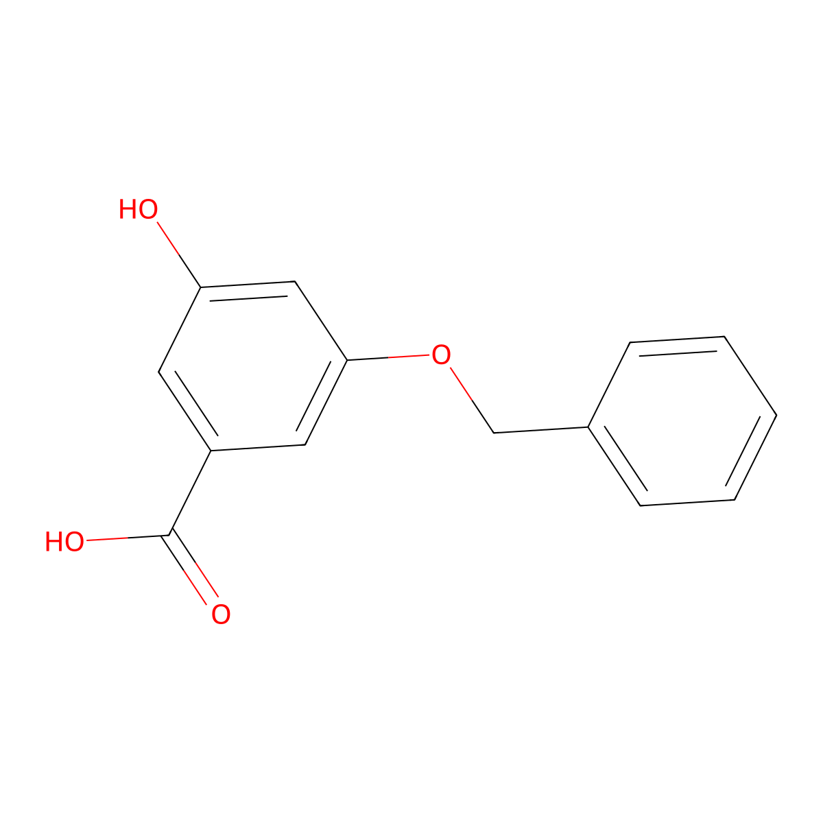 3-(Benzyloxy)-5-hydroxybenzoic acid molecular structure, CAS 159506-17-9