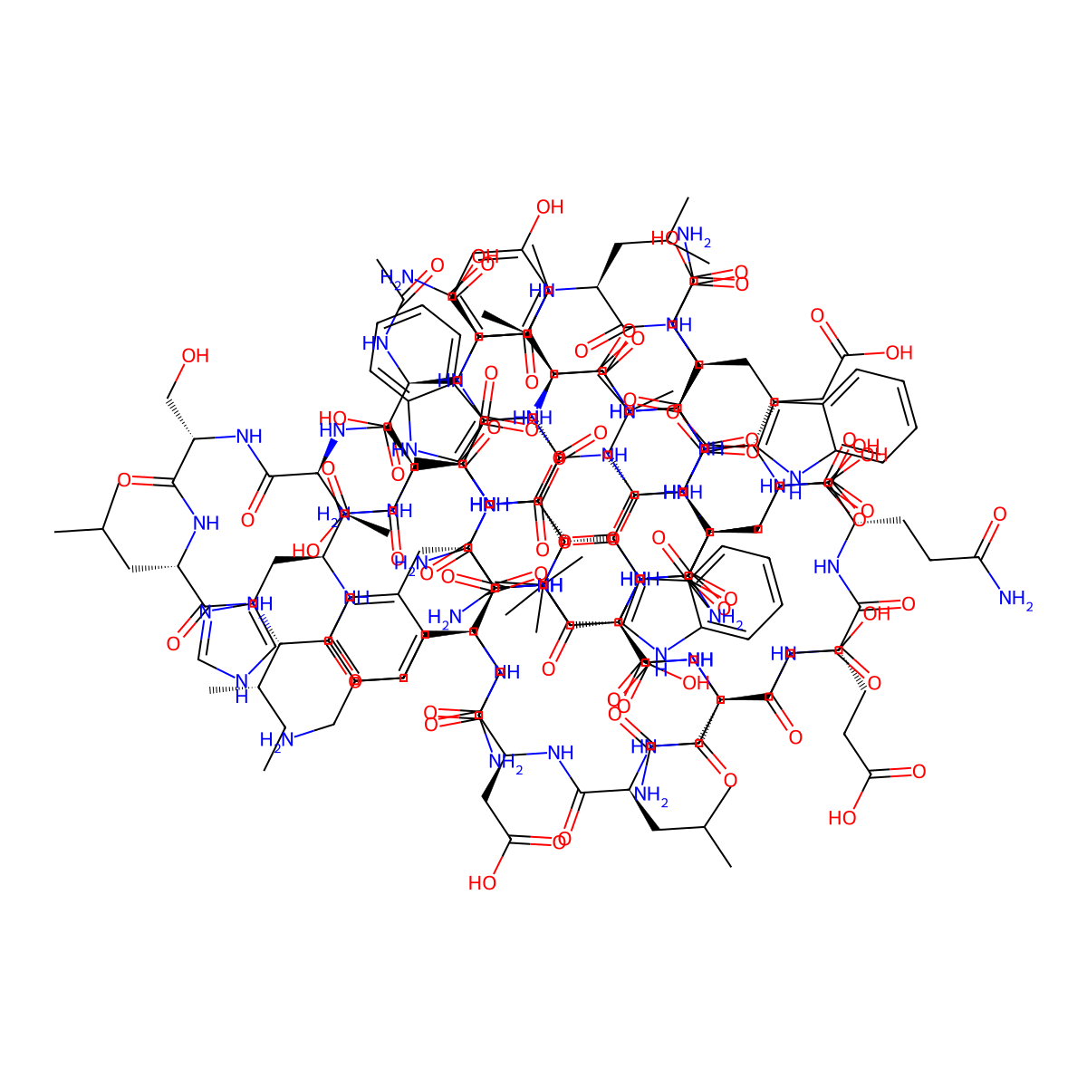 Enfuvirtide molecular structure, CAS 159519-65-0