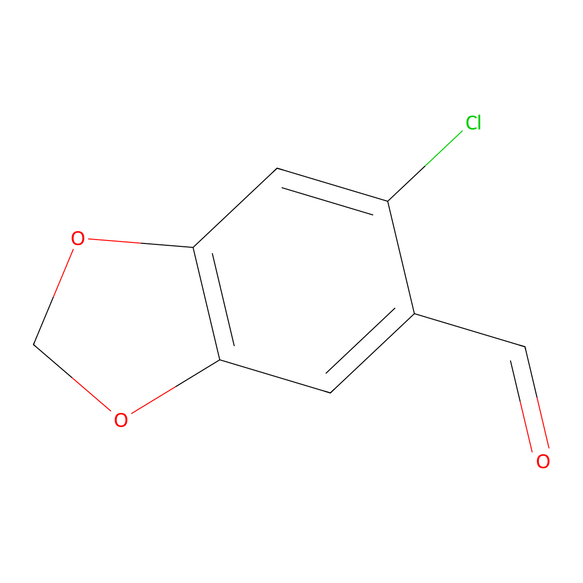 6-Chloropiperonal molecular structure, CAS 15952-61-1
