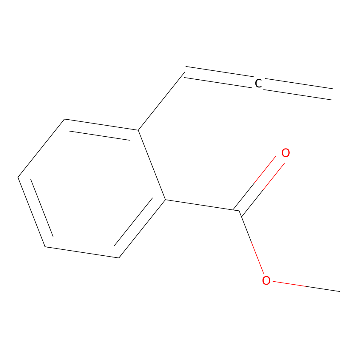 Methyl 2-(propa-1,2-dien-1-yl)benzoate molecular structure, CAS 159527-73-8