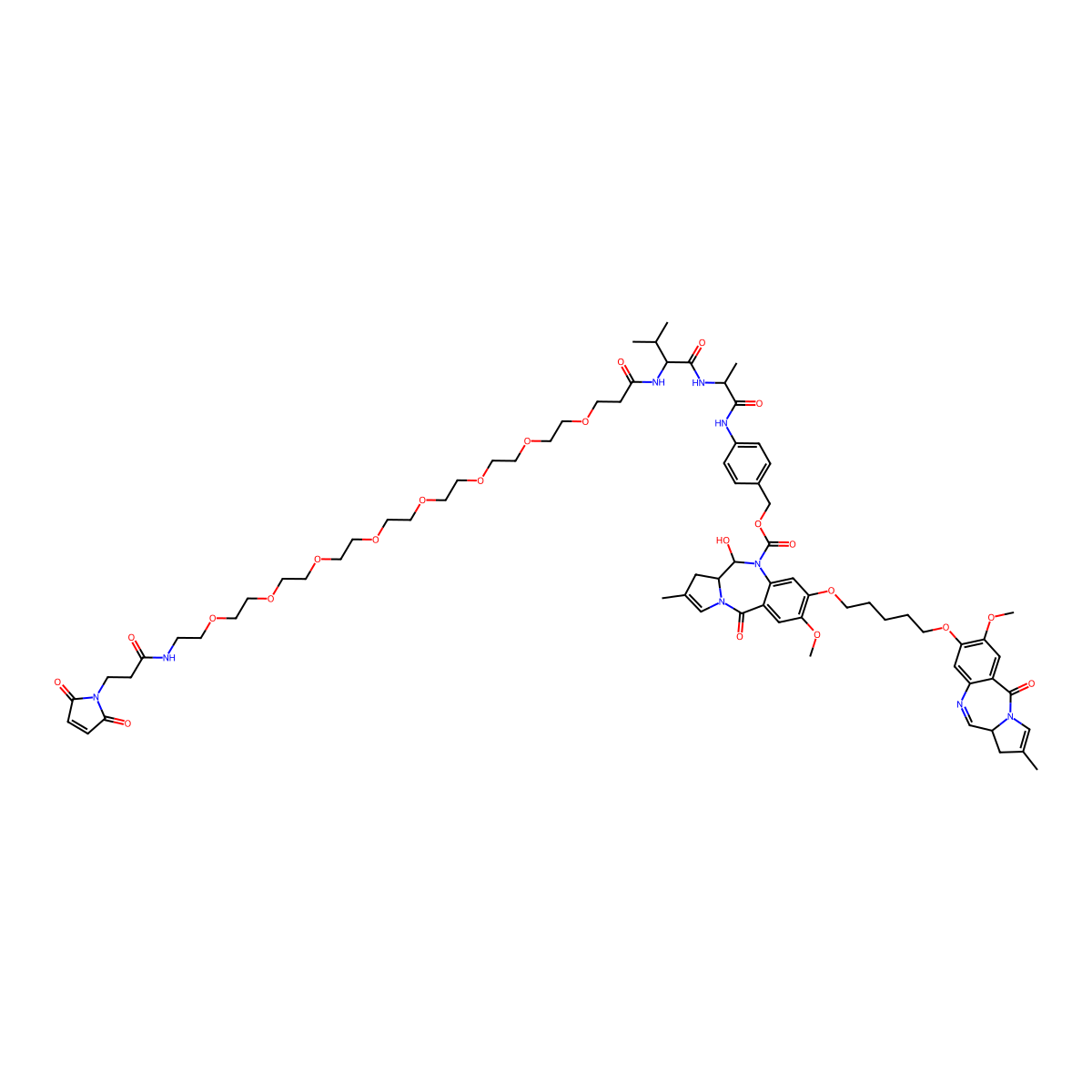 Tesirine molecular structure, CAS 1595275-62-9