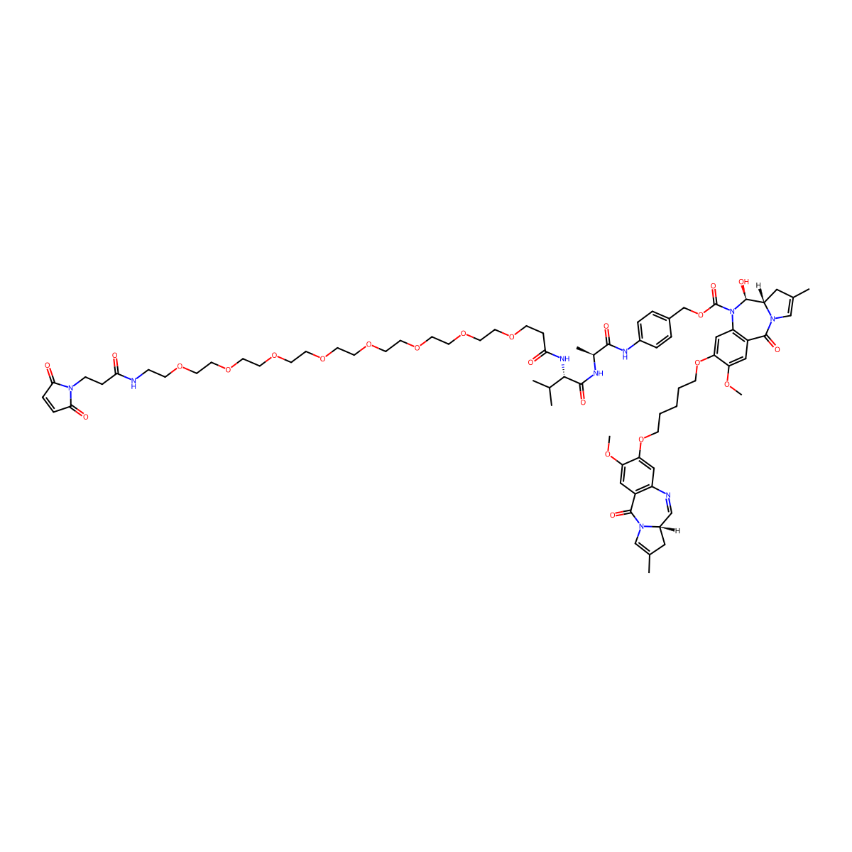Tesirine molecular structure, CAS 1595275-62-9