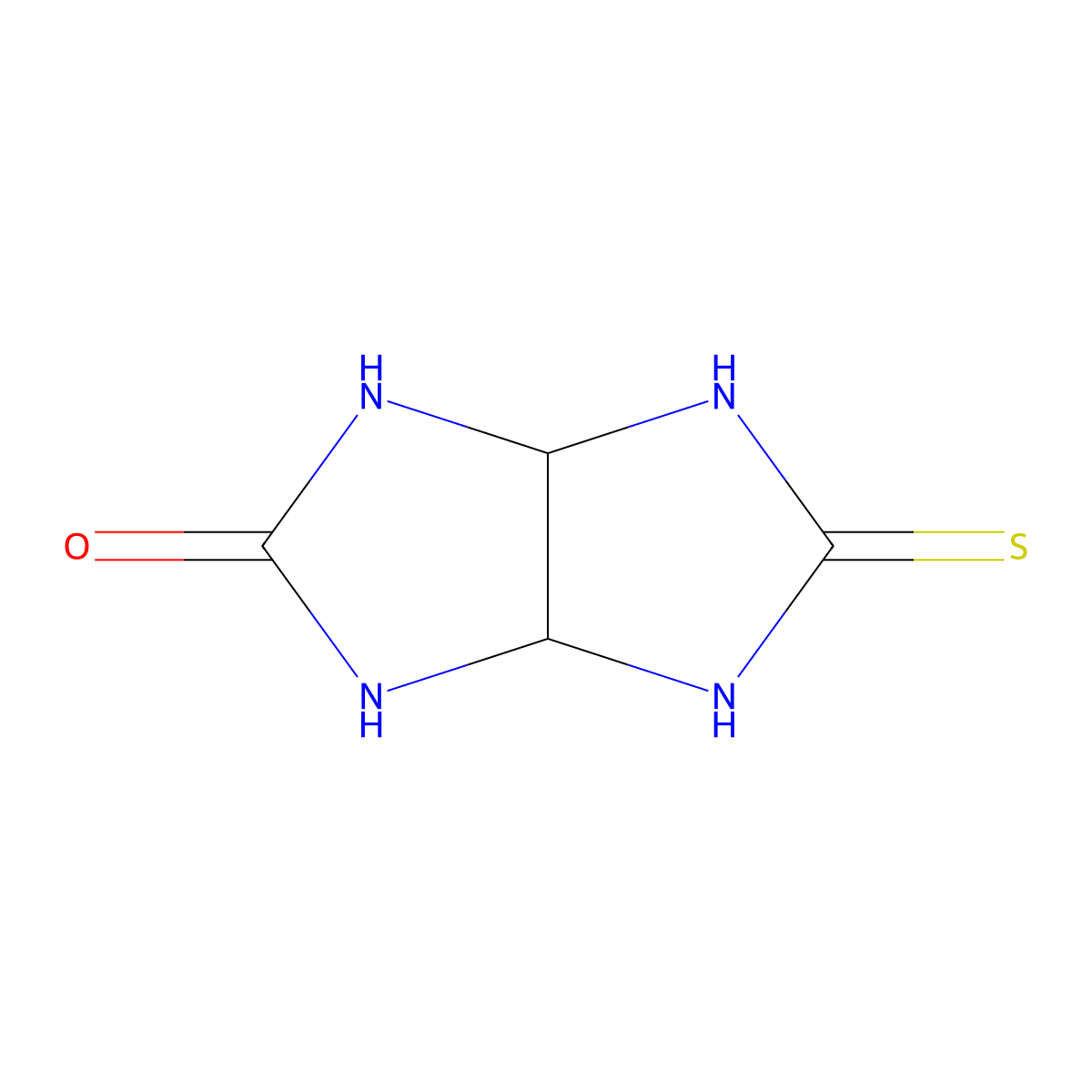 (3aR,6aS)-5-thioxohexahydroimidazo[4,5-d]imidazol-2(1H)-one molecular structure, CAS 1595284-05-1