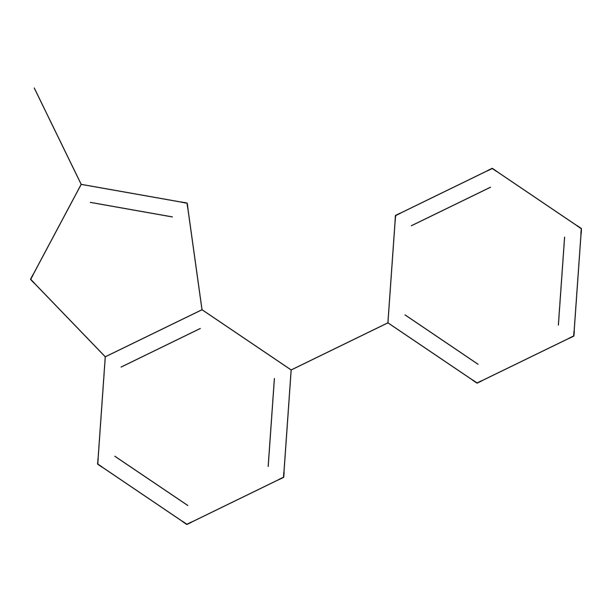 2-Methyl-4-phenylindene molecular structure, CAS 159531-97-2