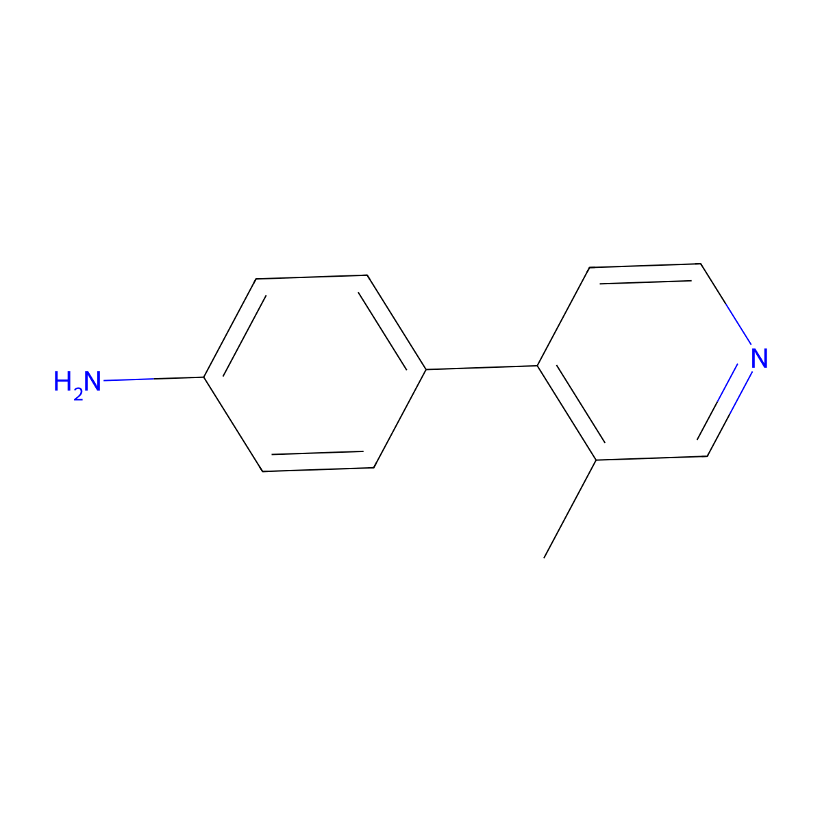 4-(3-Methyl-4-pyridyl)aniline molecular structure, CAS 159533-72-9