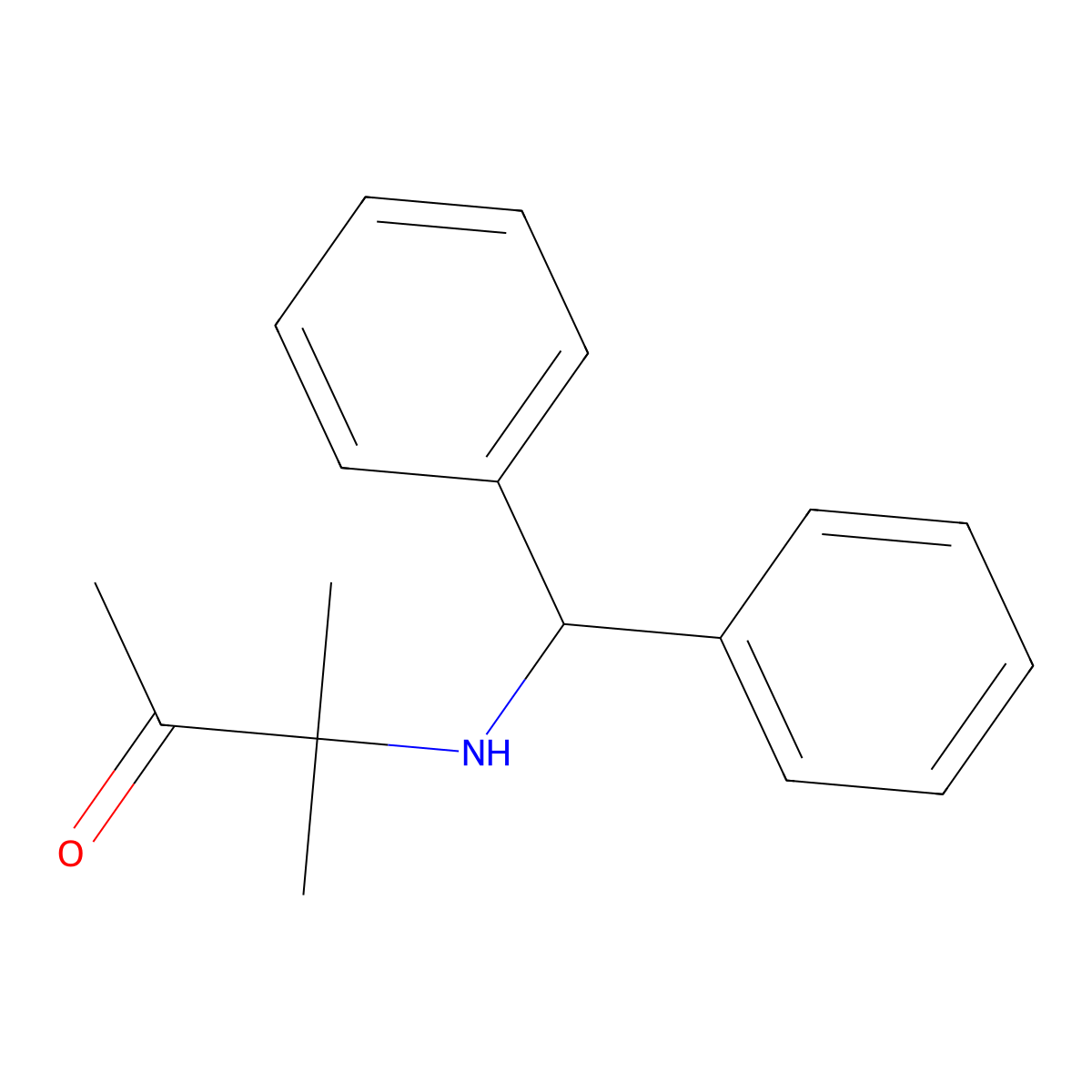 3-(Benzhydrylamino)-3-methylbutan-2-one molecular structure, CAS 159556-71-5