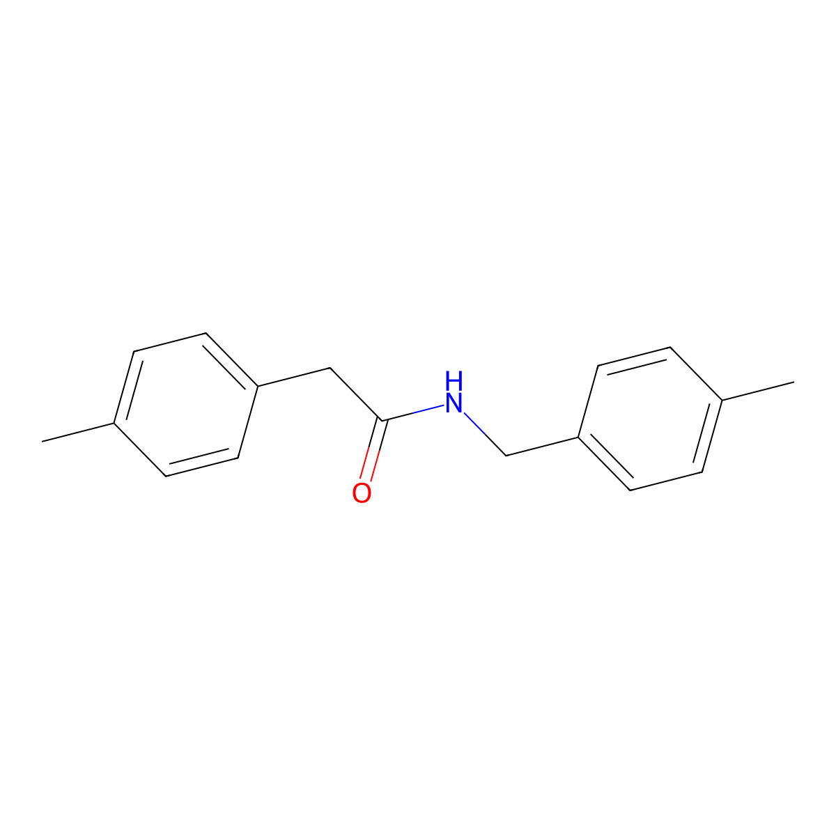 2-(4-methylphenyl)-N-[(4-methylphenyl)methyl]acetamide molecular structure, CAS 159556-93-1