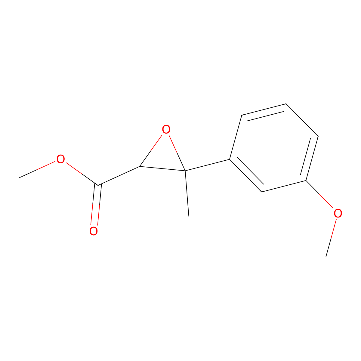 Methyl 3-(3-methoxyphenyl)-3-methyloxirane-2-carboxylate molecular structure, CAS 159559-29-2