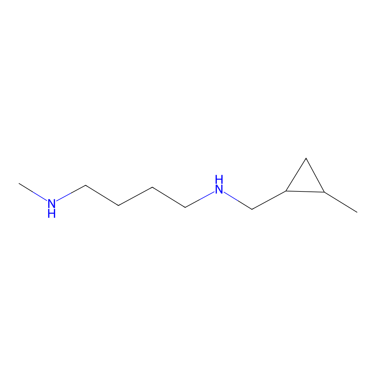 [4-(Methylamino)butyl][(2-methylcyclopropyl)methyl]amine molecular structure, CAS 1595648-24-0
