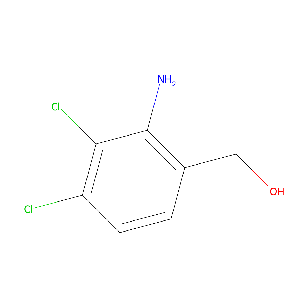 (2-Amino-3,4-dichlorophenyl)methanol molecular structure, CAS 1595672-91-5