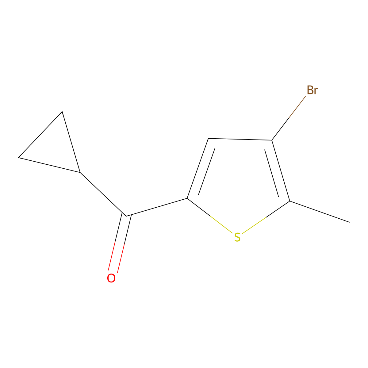 (4-Bromo-5-methyl-2-thienyl)cyclopropylmethanone molecular structure, CAS 1595712-75-6