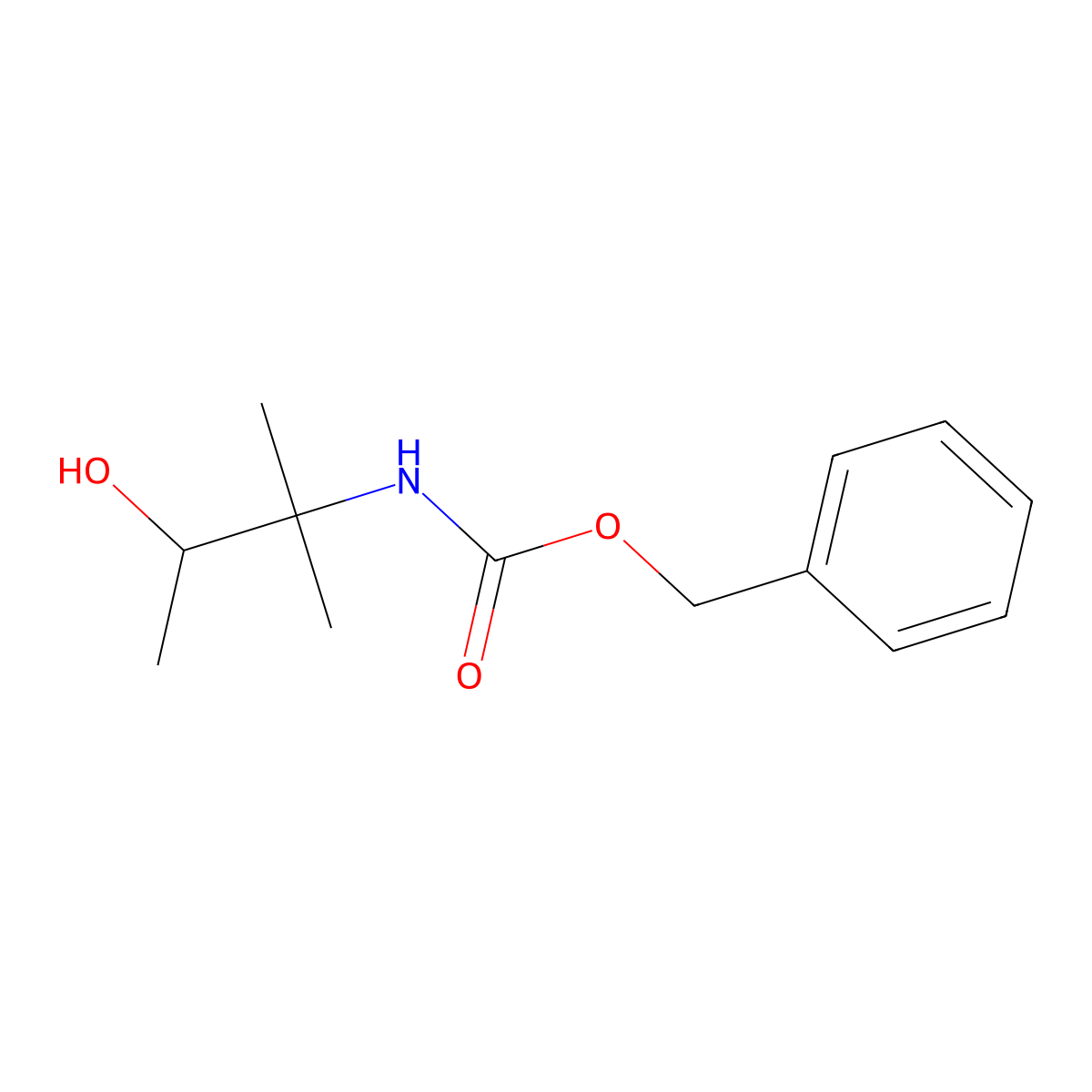 benzyl N-(3-hydroxy-2-methylbutan-2-yl)carbamate molecular structure, CAS 1595782-71-0