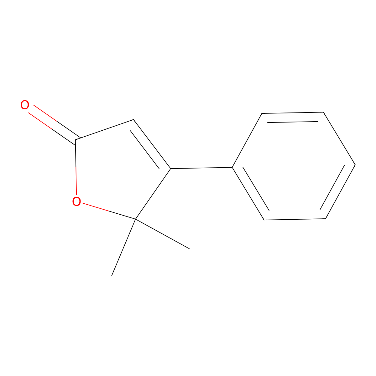 5,5-Dimethyl-4-phenylfuran-2(5H)-one molecular structure, CAS 15958-02-8