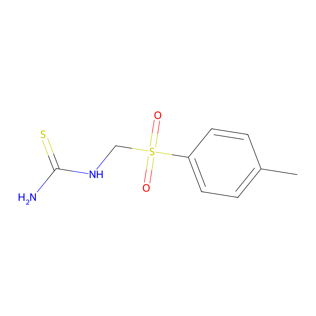 N-[(4-Methylbenzene-1-sulfonyl)methyl]thiourea molecular structure, CAS 159582-44-2