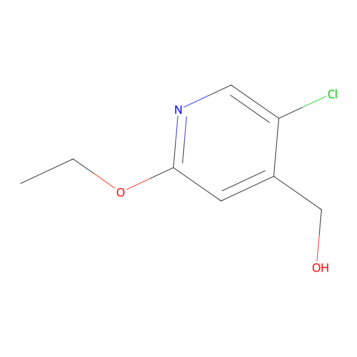 (5-Chloro-2-ethoxypyridin-4-yl)methanol molecular structure, CAS 1595902-11-6