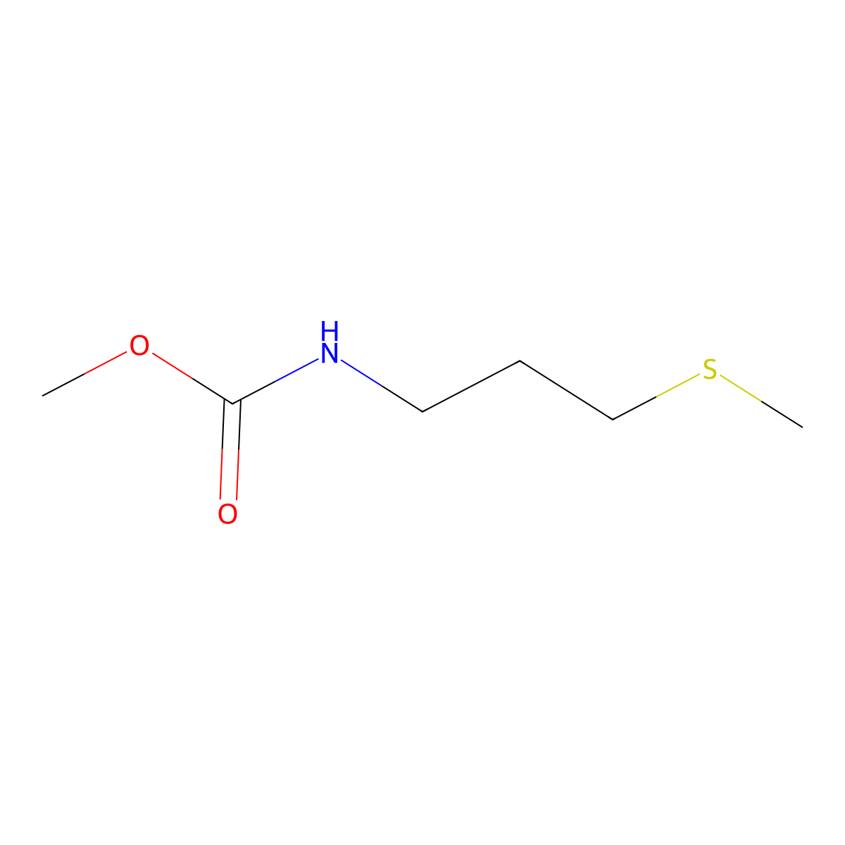 methyl N-(3-(methylsulfanyl)propyl)carbamate molecular structure, CAS 1595989-84-6