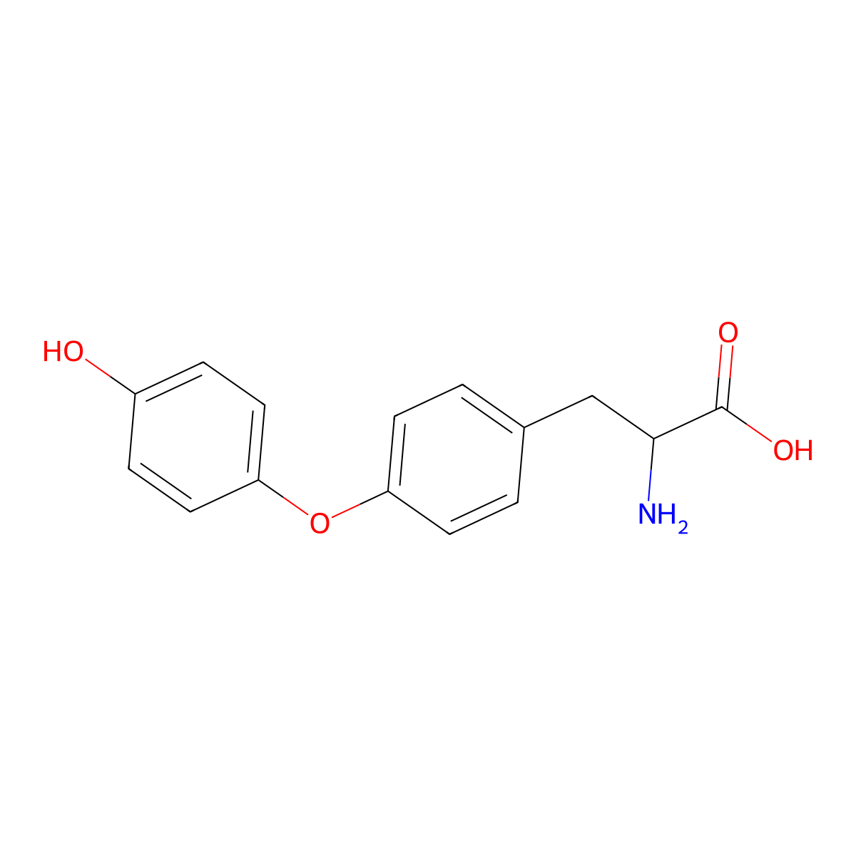 L-Thyronine molecular structure, CAS 1596-67-4