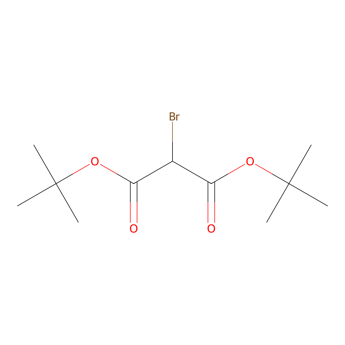 DI-Tert-butyl bromomalonate molecular structure, CAS 15960-79-9