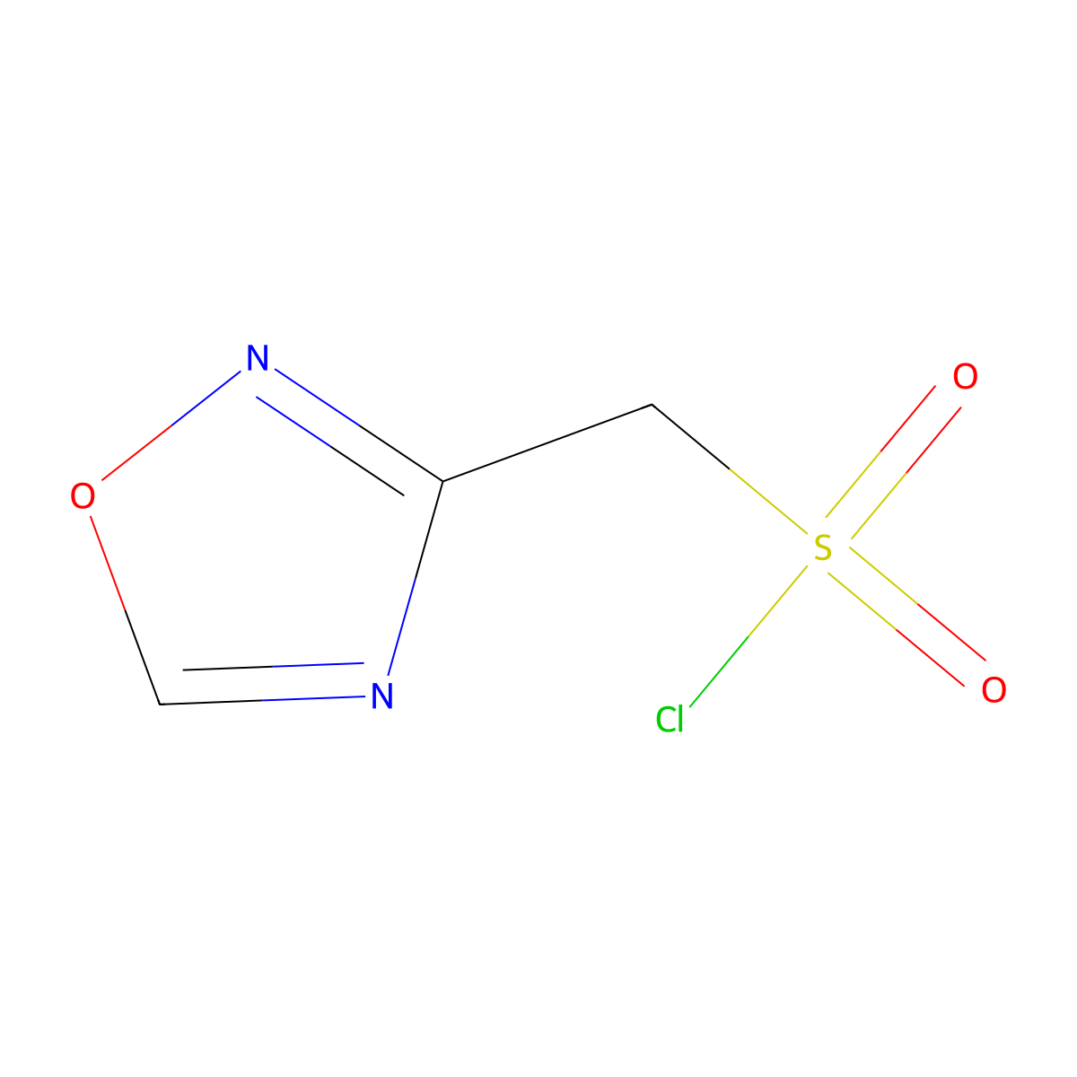 (1,2,4-Oxadiazol-3-yl)methanesulfonyl chloride molecular structure, CAS 1596005-08-1