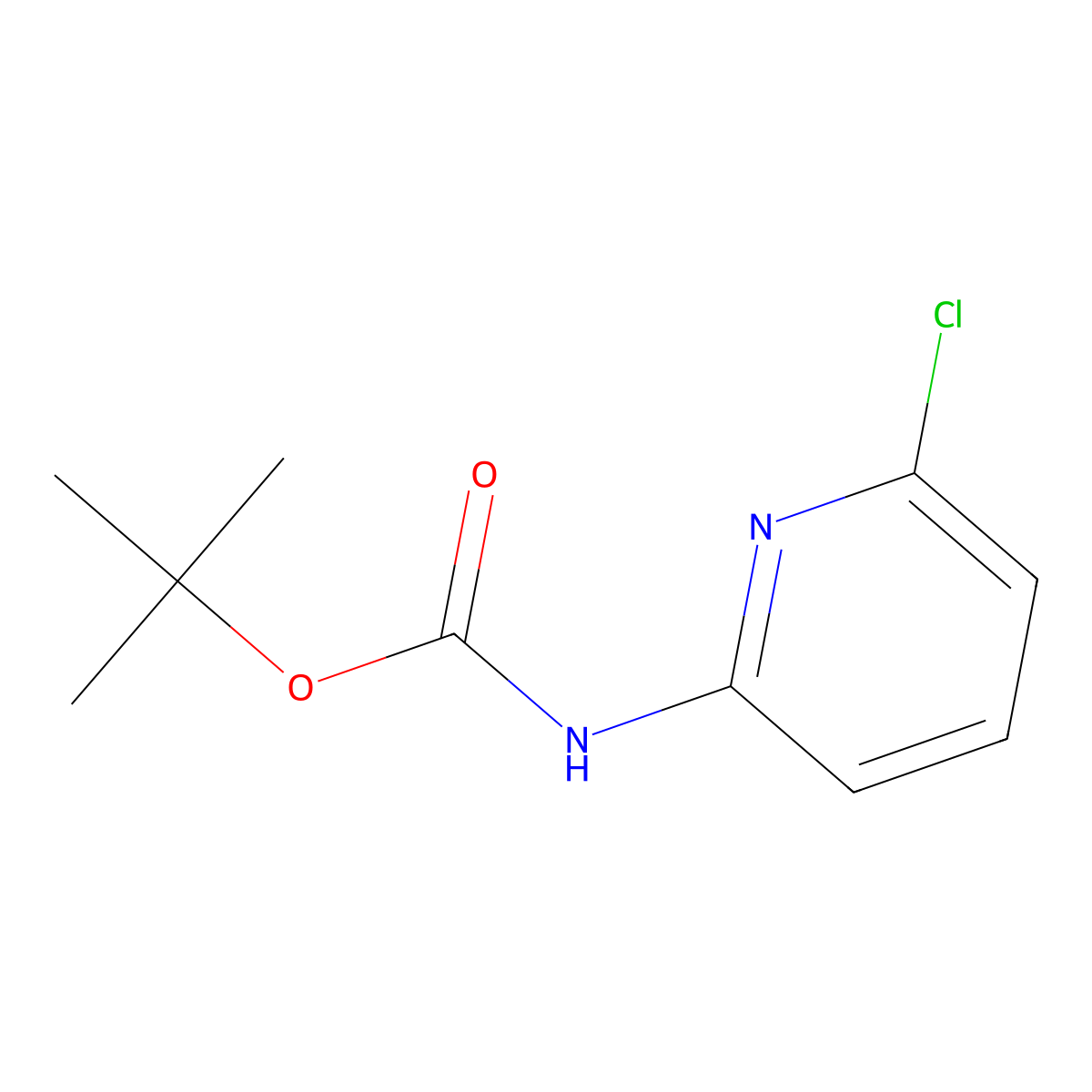 tert-butyl N-(6-chloropyridin-2-yl)carbamate molecular structure, CAS 159603-71-1
