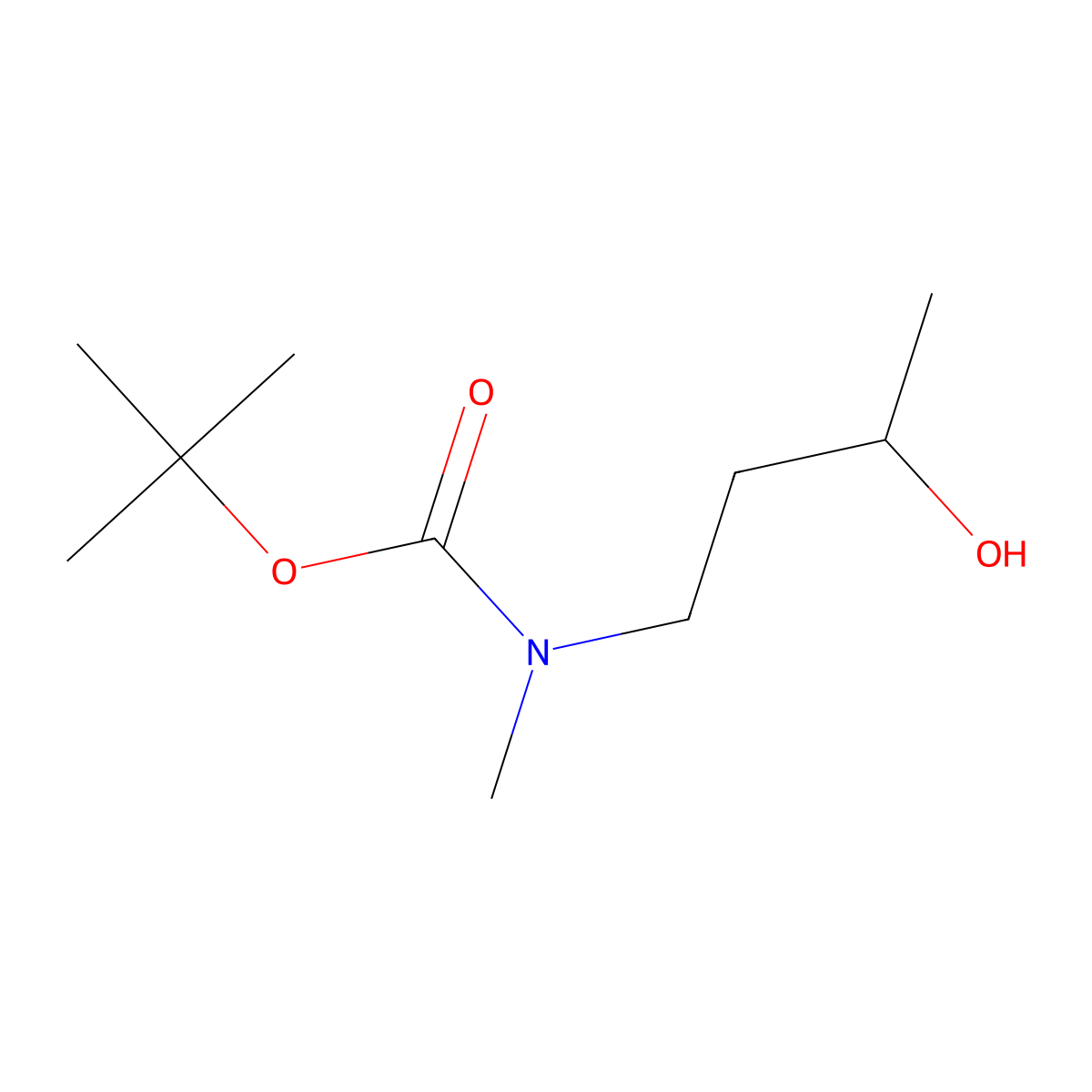 4-(N-Methyl-Boc-amino)-2-butanol molecular structure, CAS 1596113-29-9