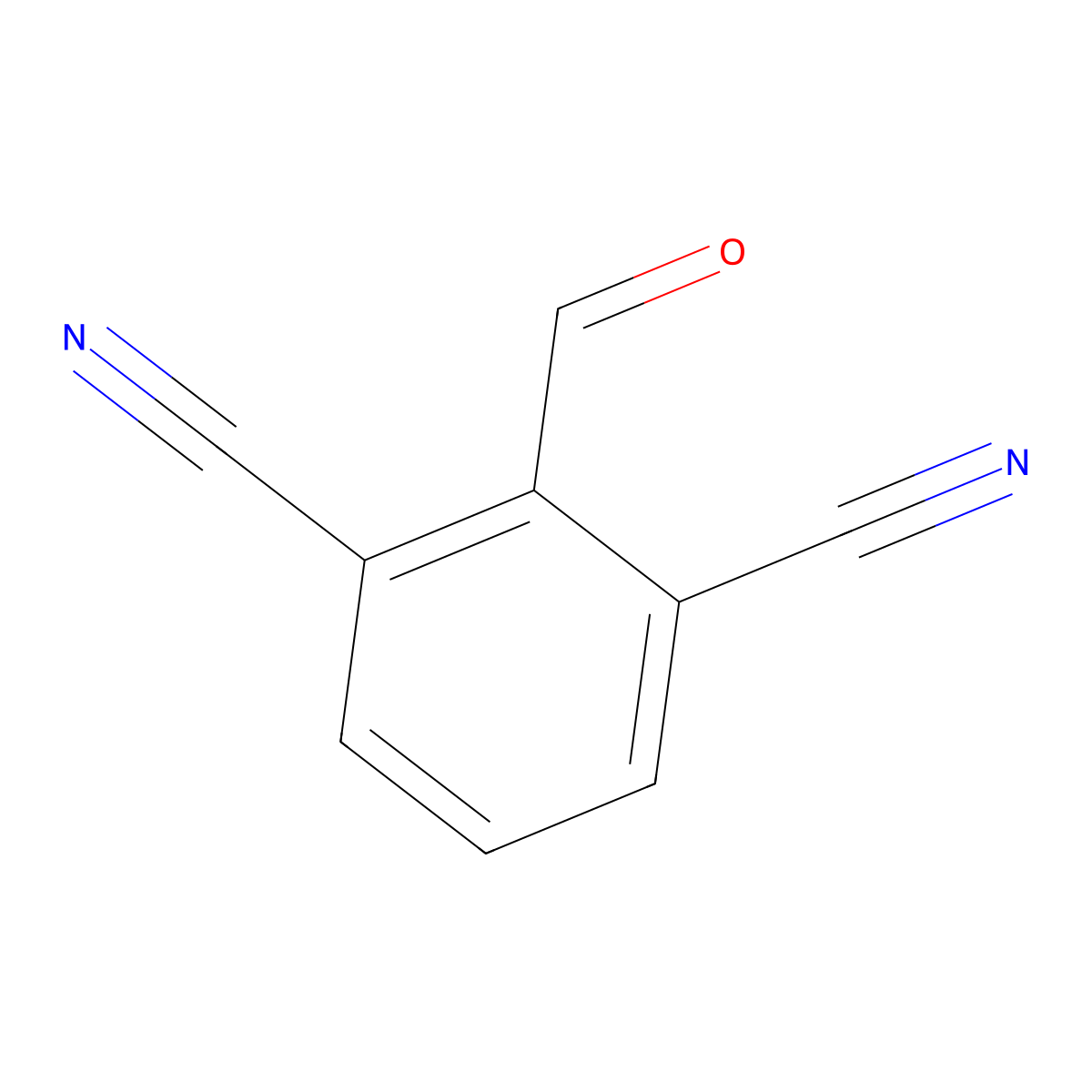2,6-Dicyanobenzaldehyde molecular structure, CAS 159618-36-7