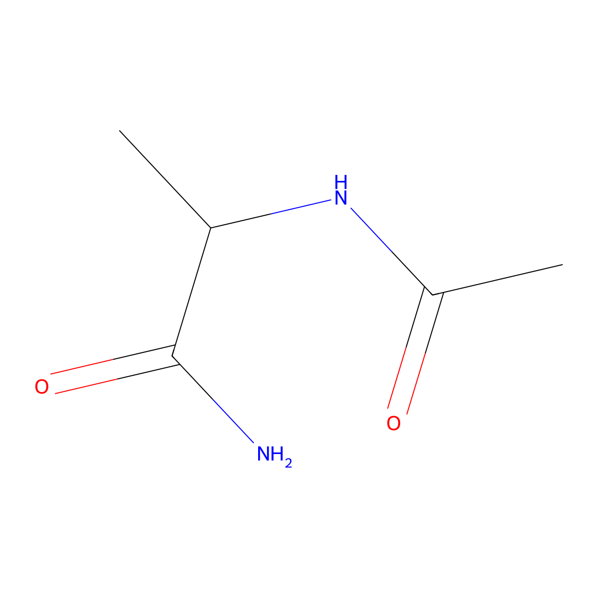 (S)-2-Acetamidopropanamide molecular structure, CAS 15962-47-7