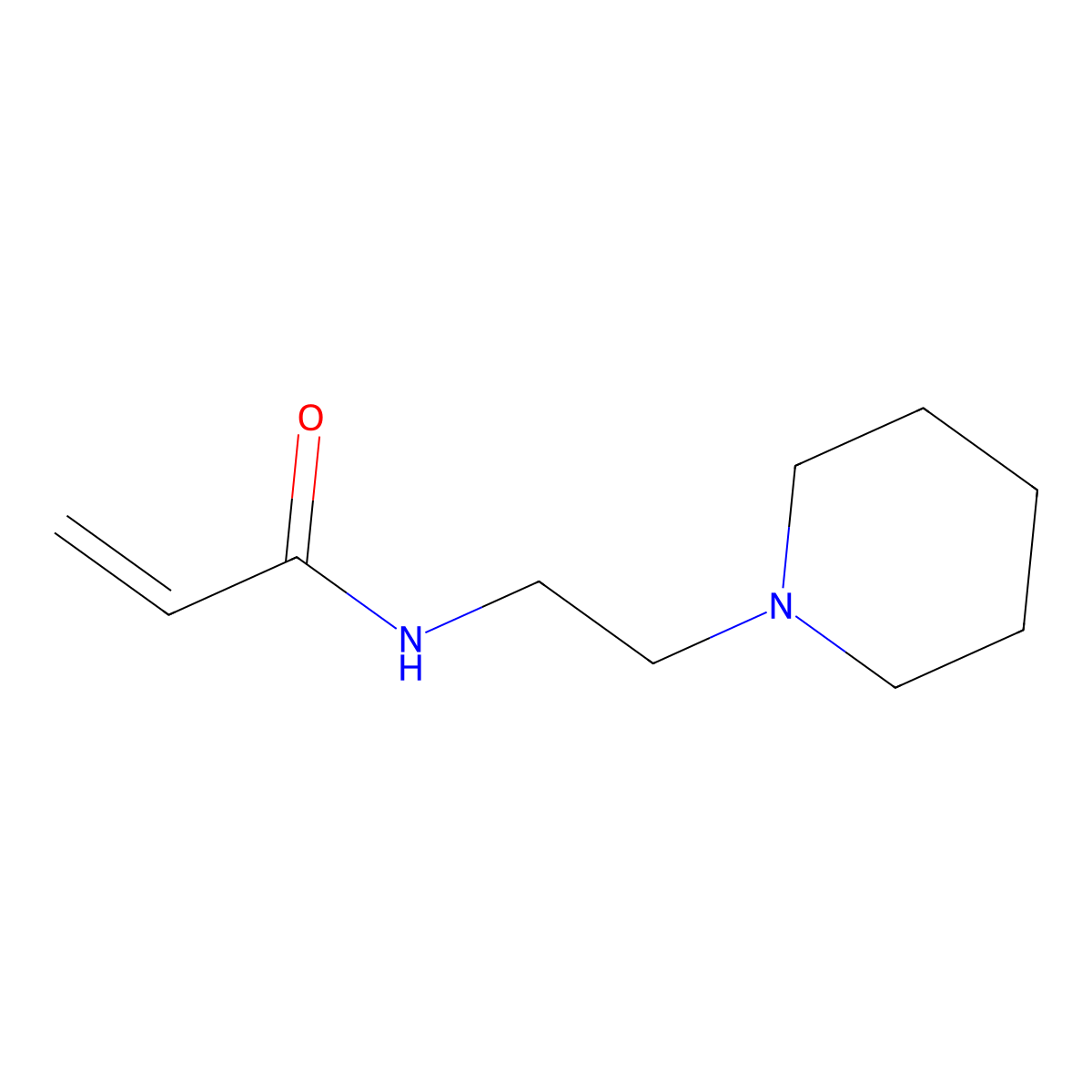 N-(2-(Piperidin-1-yl)ethyl)acrylamide molecular structure, CAS 159638-66-1