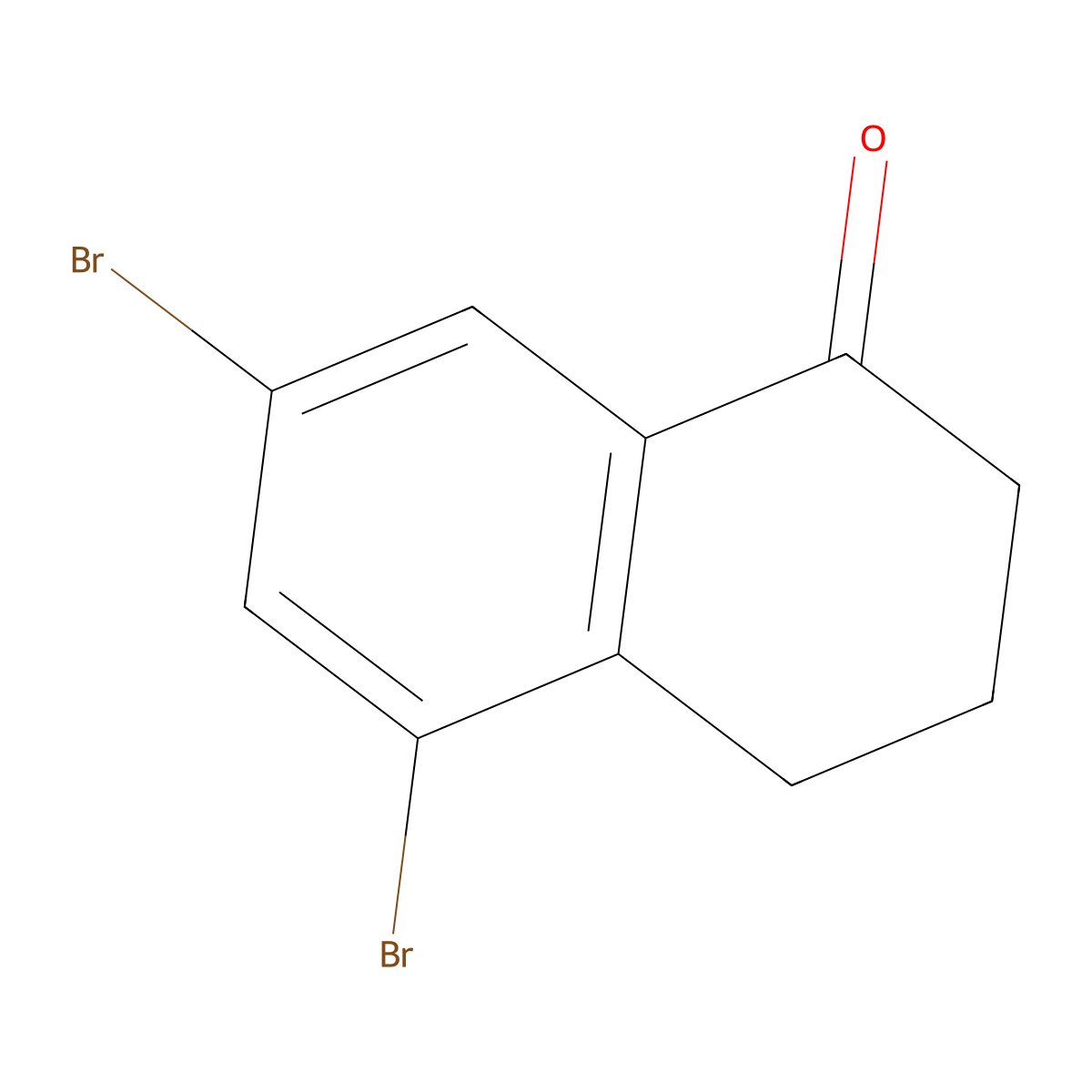 5,7-dibromo-3,4-dihydronaphthalen-1(2H)-one molecular structure, CAS 159639-61-9