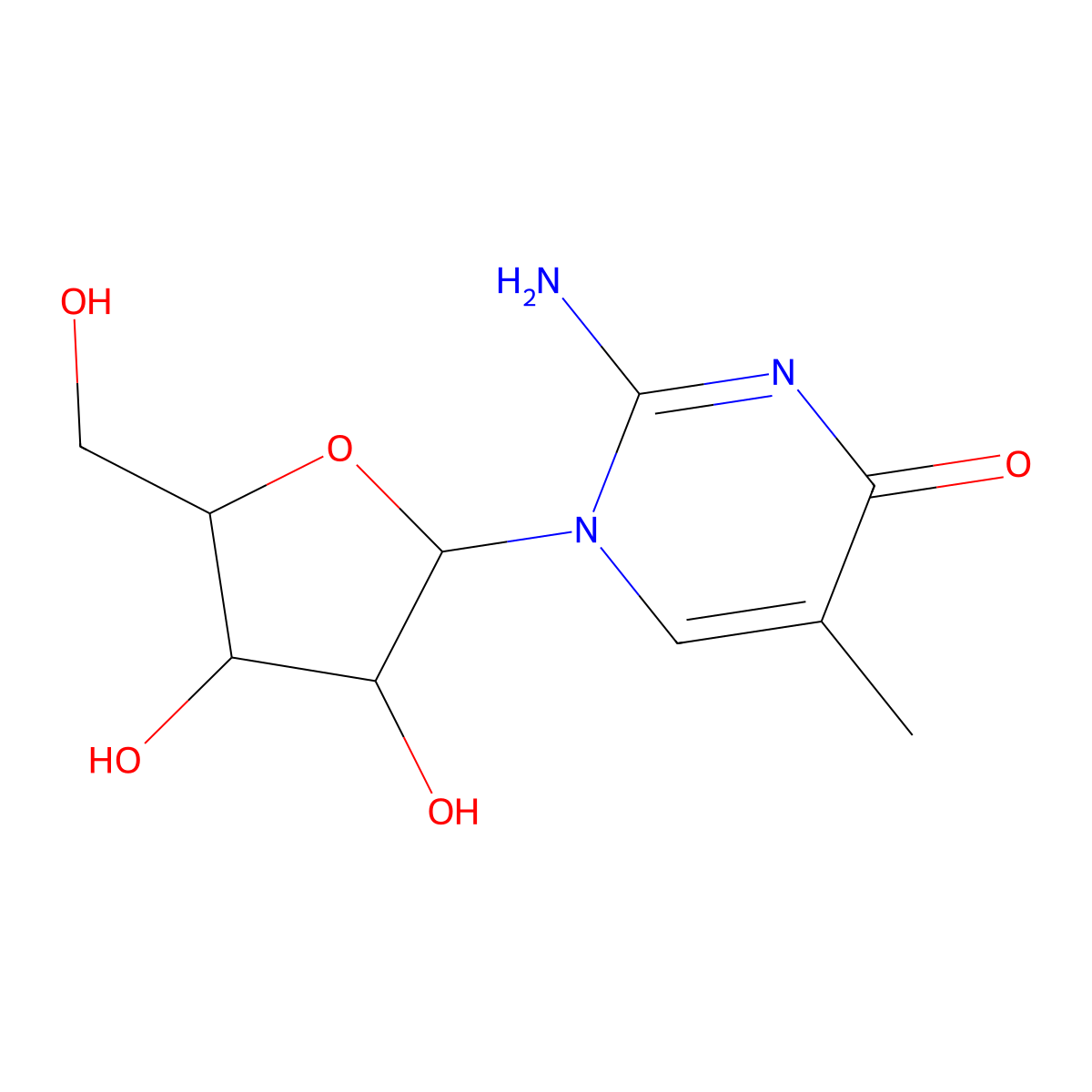5-Methylisocytidine molecular structure, CAS 159639-80-2