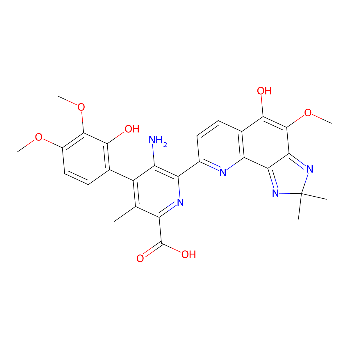 THOS Streptonigrin molecular structure, CAS 15964-31-5