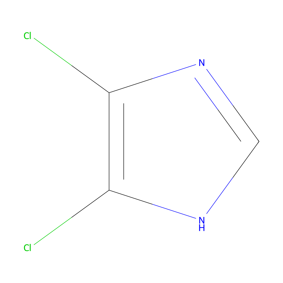 4,5-Dichloroimidazole molecular structure, CAS 15965-30-7