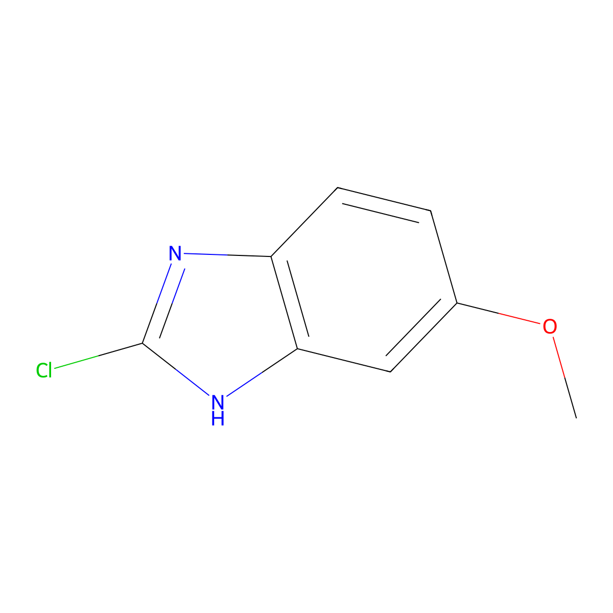 2-Chloro-5-methoxy-1H-benzimidazole molecular structure, CAS 15965-54-5