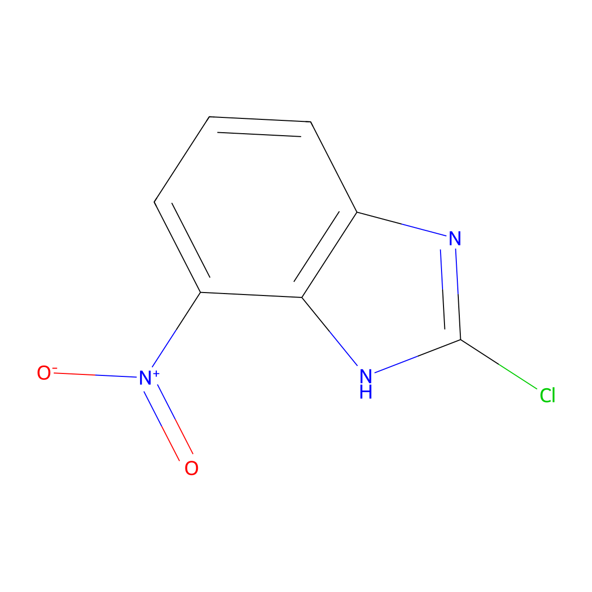 2-Chloro-7-nitro-1H-benzo[d]imidazole molecular structure, CAS 15965-55-6