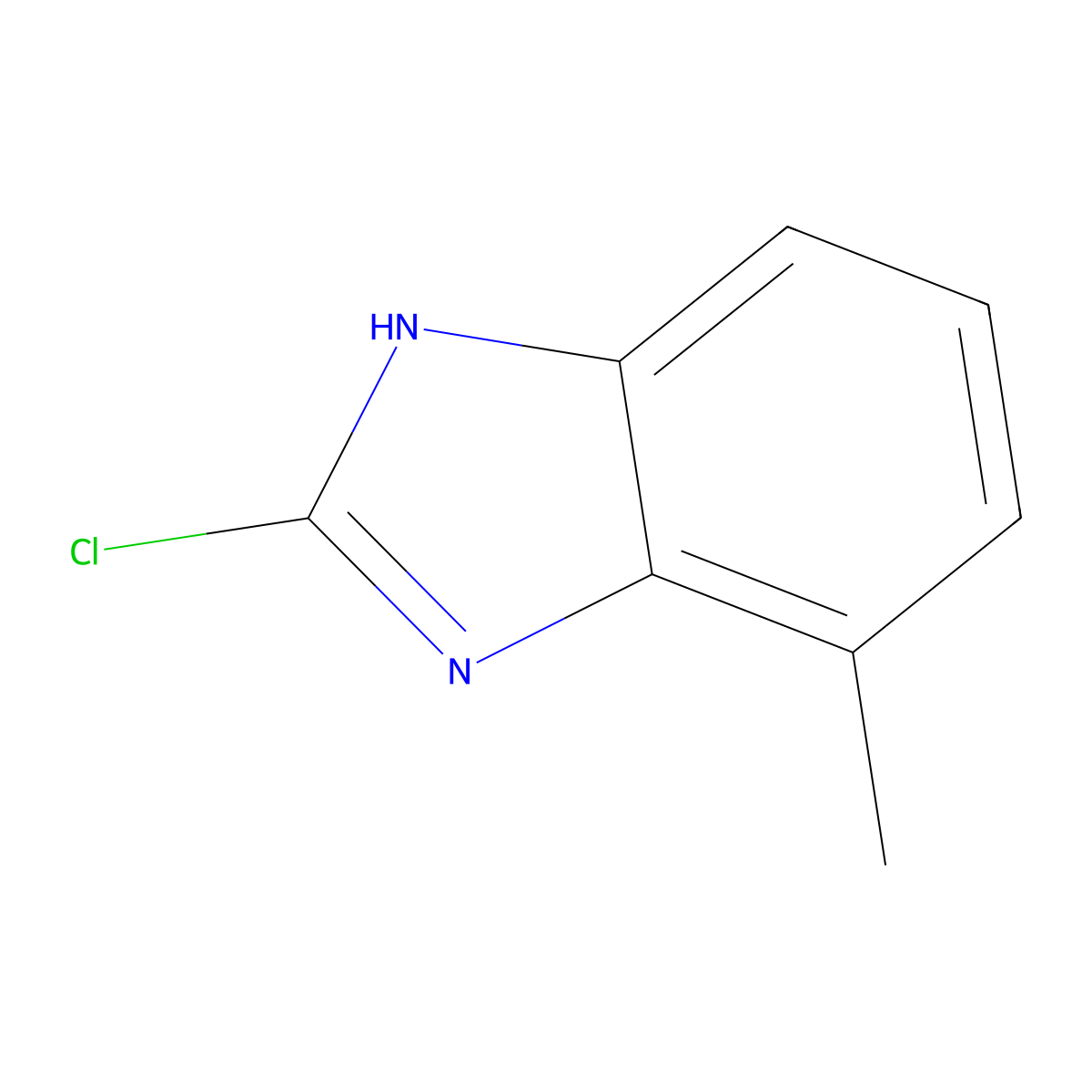 2-Chloro-4-methyl-1H-benzimidazole molecular structure, CAS 15965-57-8