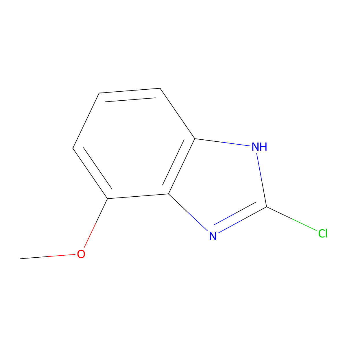 2-chloro-4-methoxy-1H-Benzimidazole molecular structure, CAS 15965-58-9