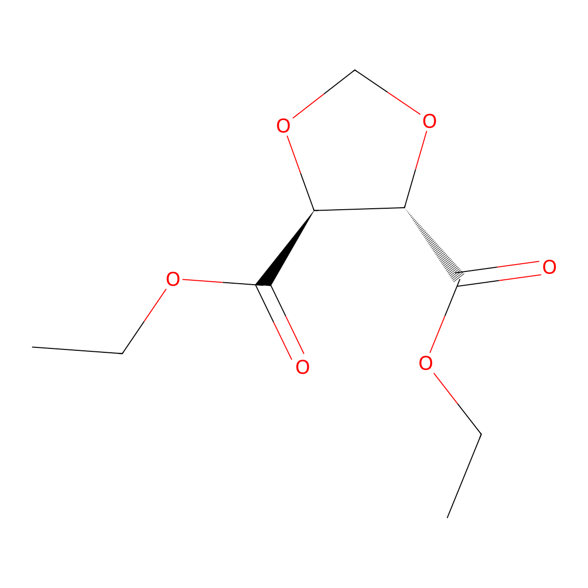 diethyl (4S,5S)-1,3-dioxolane-4,5-dicarboxylate molecular structure, CAS 159652-88-7